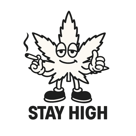Stay High White Logo - Freestyler Heavy Oversized T-Shirt ST/ST mit Stick