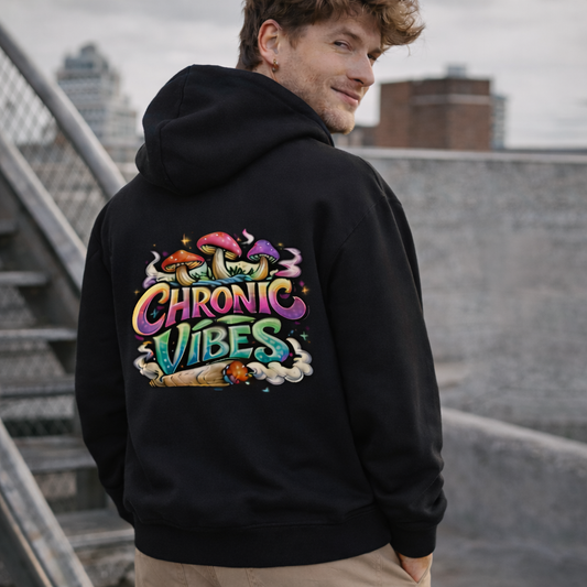 Chronic Vibes Hoodie - Unisex Oversized Organic Hoodie