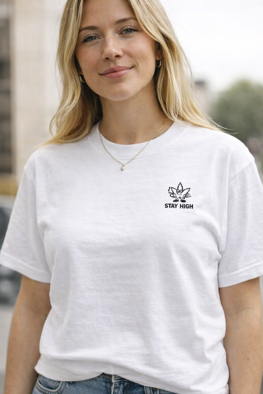 Stay High Weed Blatt  - Sparker Heavy T-Shirt 2.0 ST/ST mit Stick
