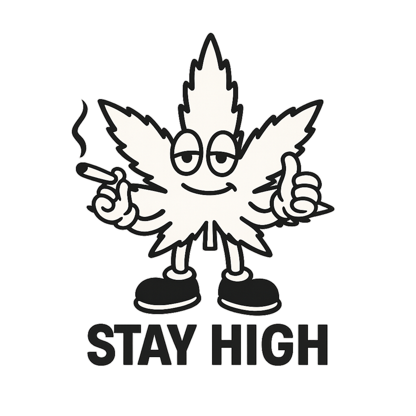 Stay High Weed Blatt  - Sparker Heavy T-Shirt 2.0 ST/ST mit Stick